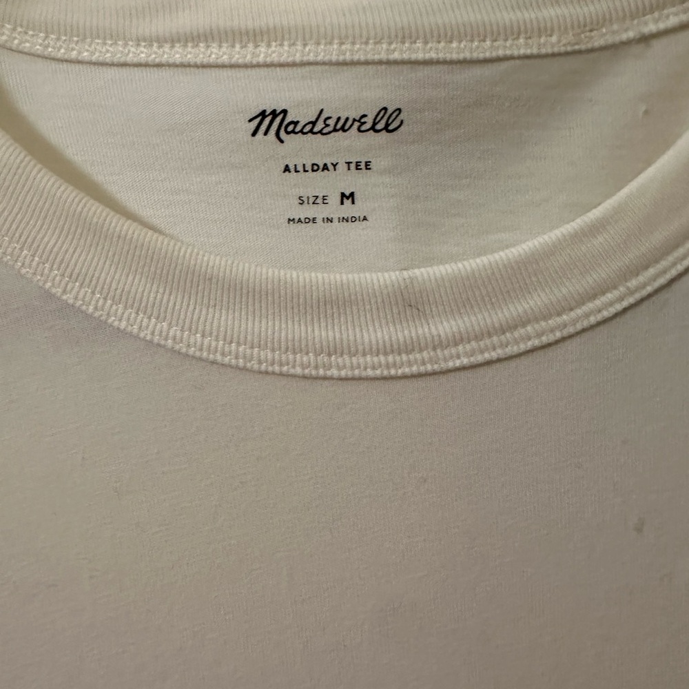 Madewell Men’s | Allday Tee in Cream | Medium - Picture 2 of 7